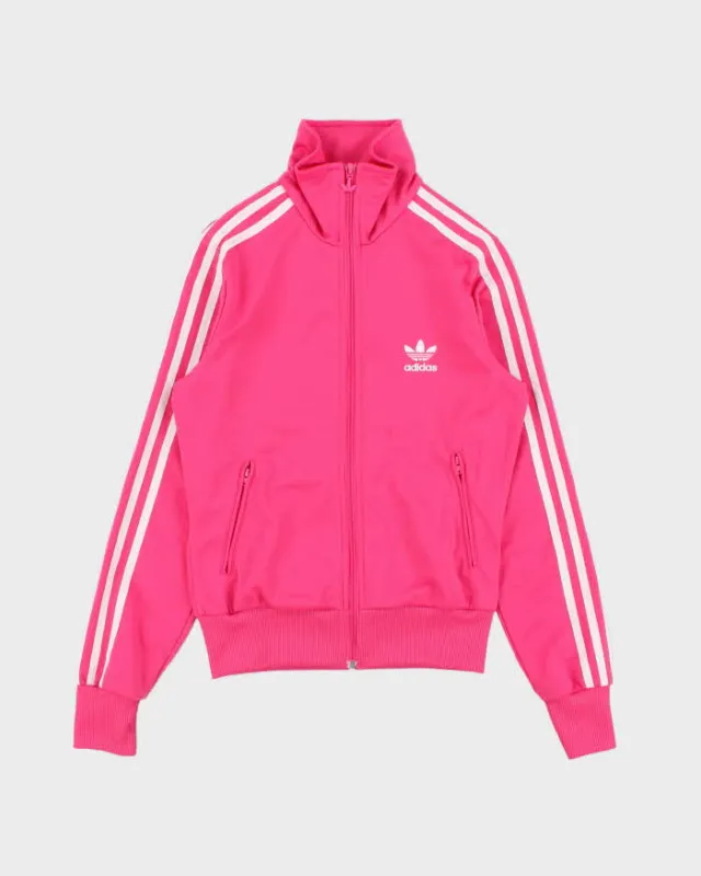 Vintage Y2K 00s Adidas Originals Women's Hot Pink Firebird Track Jacket - S made by Adidas
