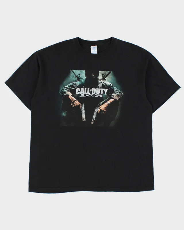 Vintage Call Of Duty Black Ops 2010 Video Game Promo Release Heavyweight M&O Crewneck T-Shirt - XL made by Rokit