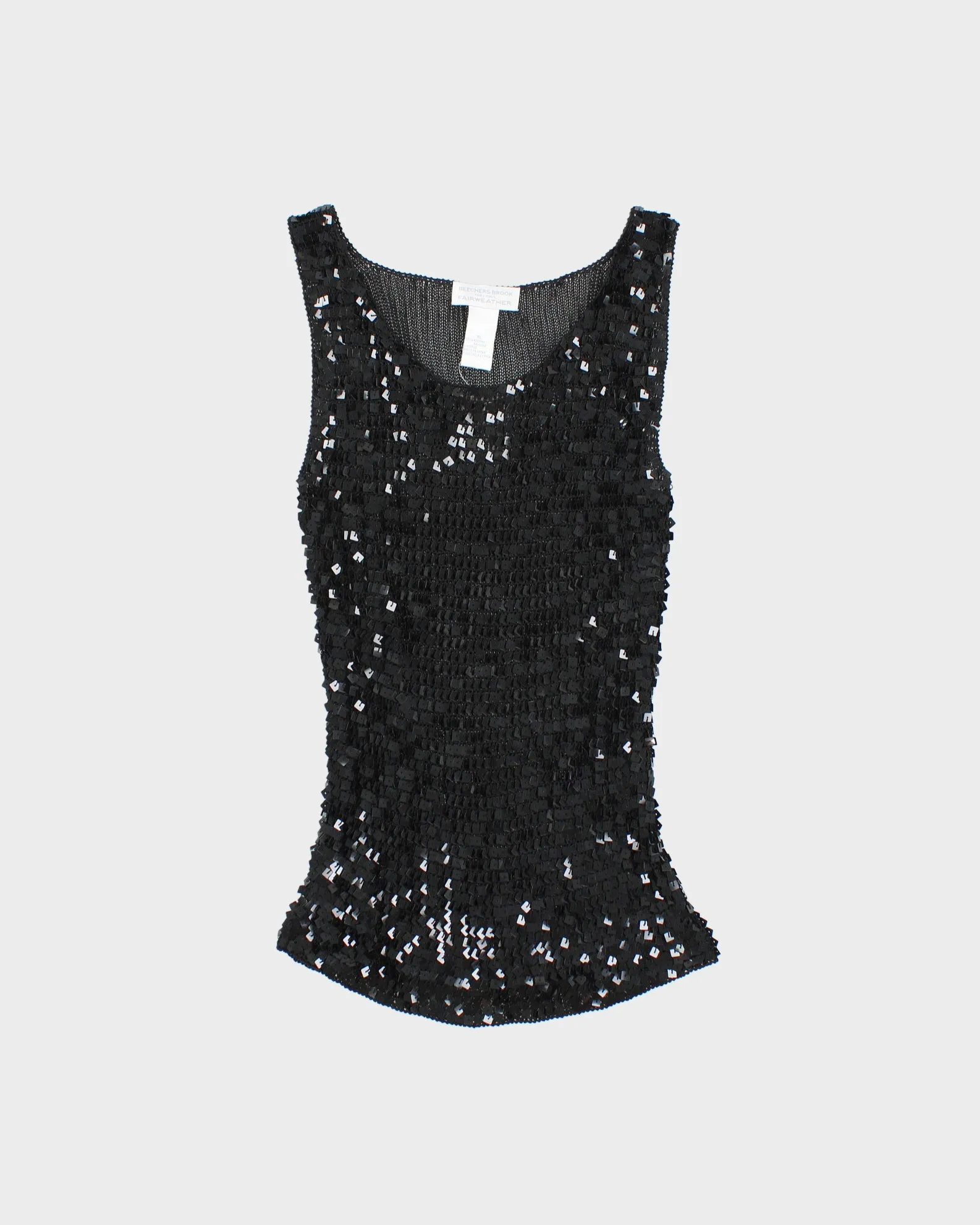 Deadstock Vintage Beechers Brook For Fairweather Crochet Sequin Top - M sold by Rokit