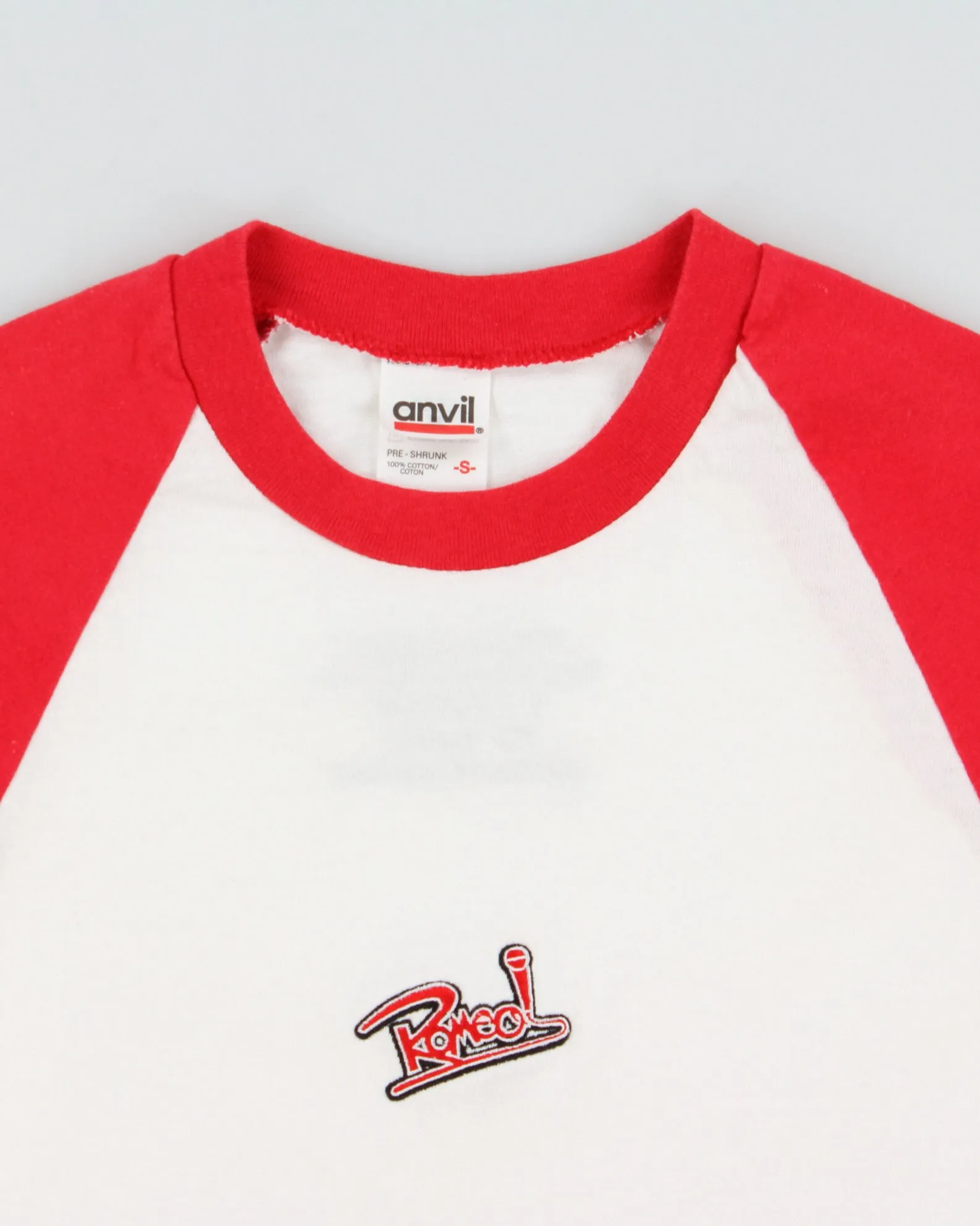 Vintage 2003 Y2K Romeo Nickelodeon Sitcom Heavyweight Embroidered Anvil Crewneck Raglan Baseball T-Shirt - S sold by Rokit product image thumbnail 5