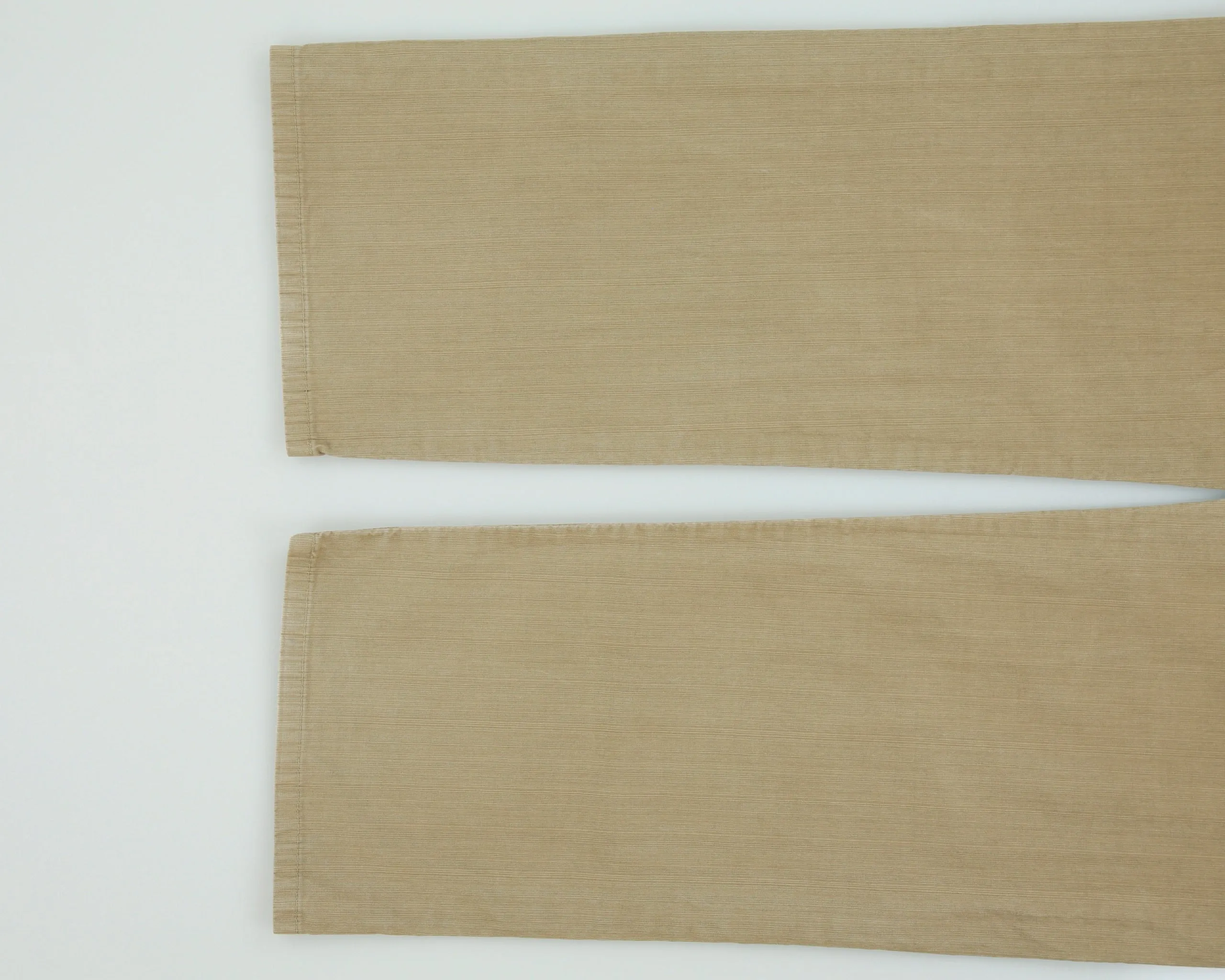 Vintage 2001 Y2K Hugo Boss Khaki 'Montana' Mid-Rise Striped Canvas Straight Leg Trousers - W36 L33 sold by Rokit product image thumbnail 5