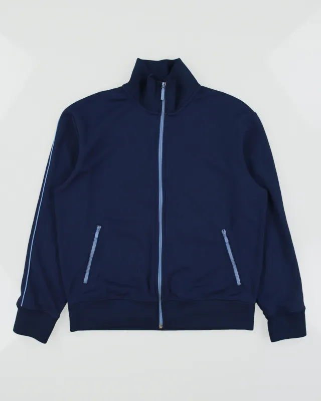 Vintage Y2K 00s GAP Navy Taped Funnel Neck Track Jacket - M made by GAP