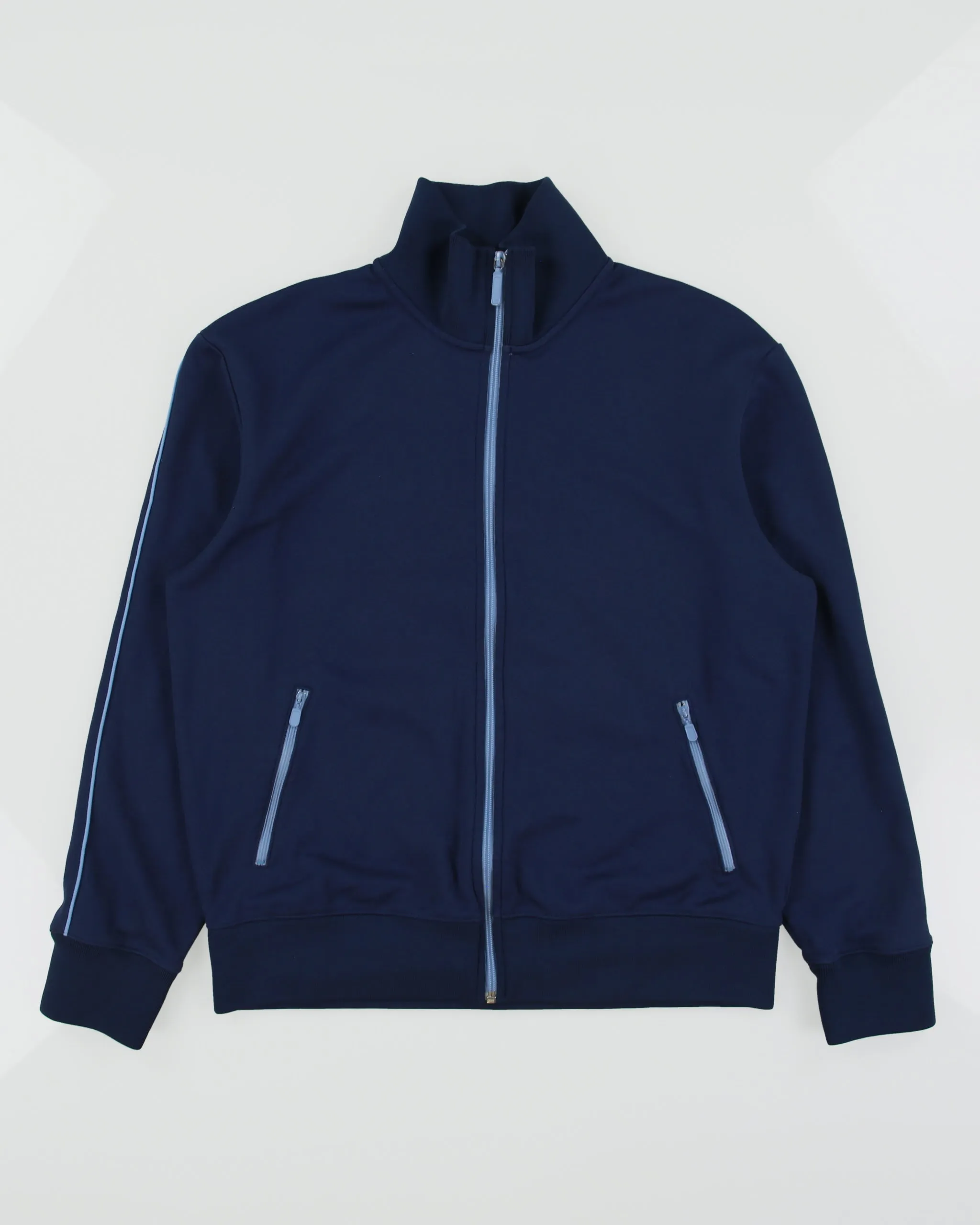 Vintage Y2K 00s GAP Navy Taped Funnel Neck Track Jacket - M sold by Rokit