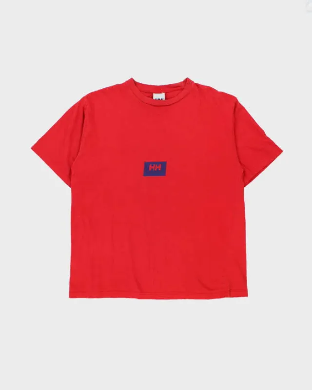 Vintage 1990s Helly Hansen Heavyweight Centre Logo Crewneck T-Shirt - XL made by Helly Hansen