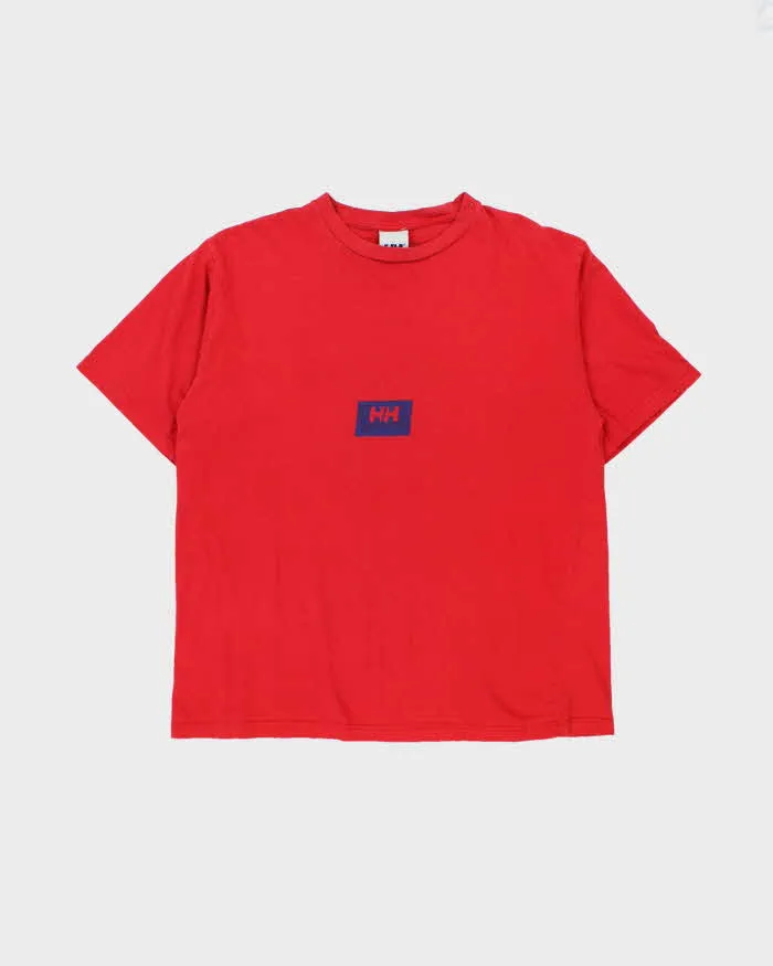 Vintage 1990s Helly Hansen Heavyweight Centre Logo Crewneck T-Shirt - XL sold by Rokit