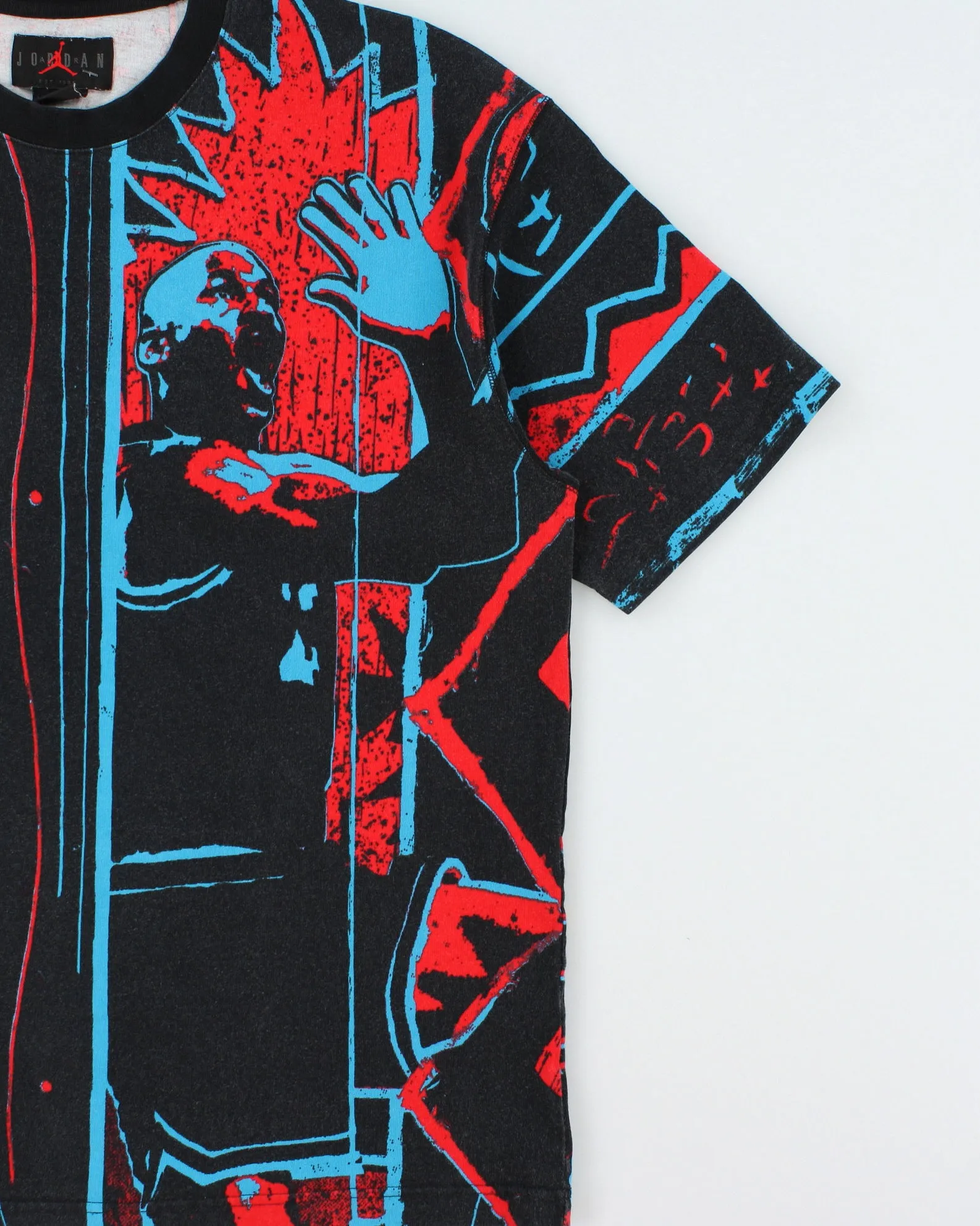Vintage Nike Air Jordan DNA Heavyweight AOP Crewneck T-Shirt - L sold by Rokit product image thumbnail 3