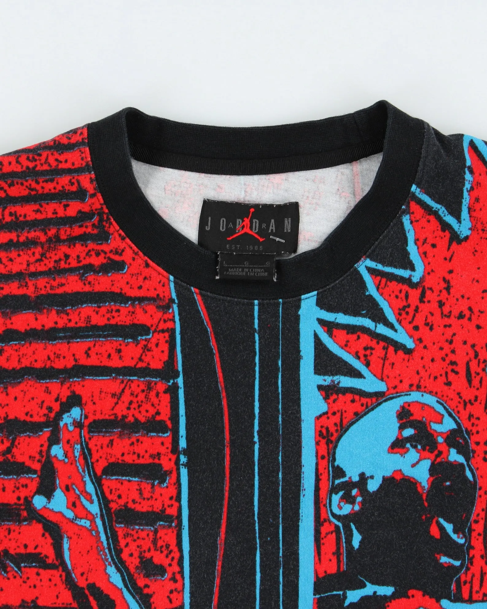 Vintage Nike Air Jordan DNA Heavyweight AOP Crewneck T-Shirt - L sold by Rokit product image thumbnail 5