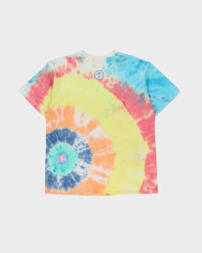 Vintage Y2K 00s Nike World Soccer #1 Centre Swoosh Ti-Dye Heavyweight Silver Tag Crewneck T-Shirt - L sold by Rokit product image thumbnail 2