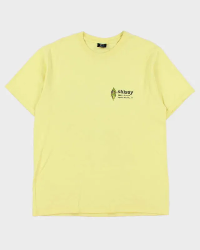 Vintage Stussy Laguna Beach California Heavyweight Crewneck T-Shirt - L made by Stussy