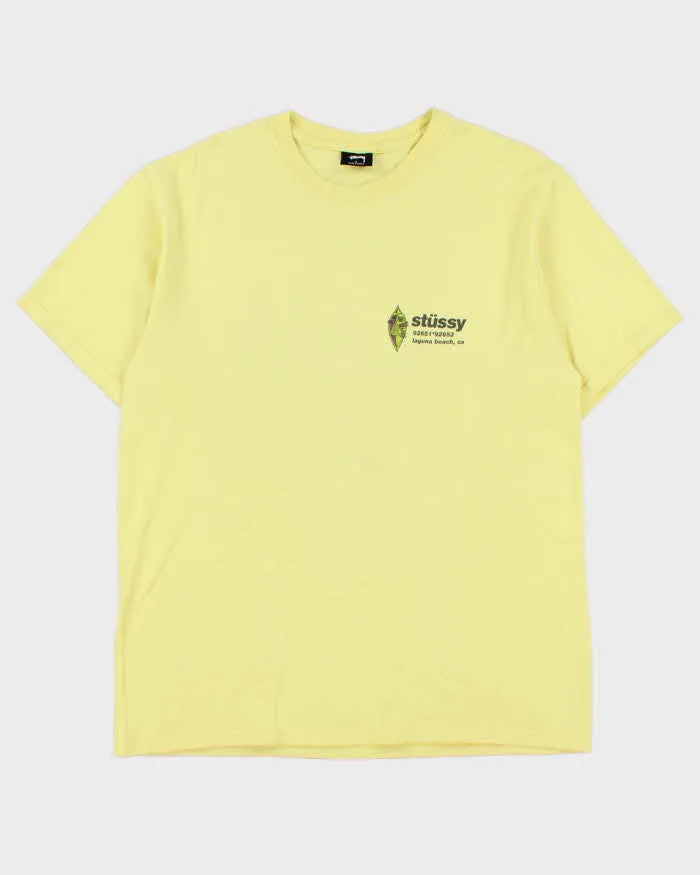 Vintage Stussy Laguna Beach California Heavyweight Crewneck T-Shirt - L sold by Rokit