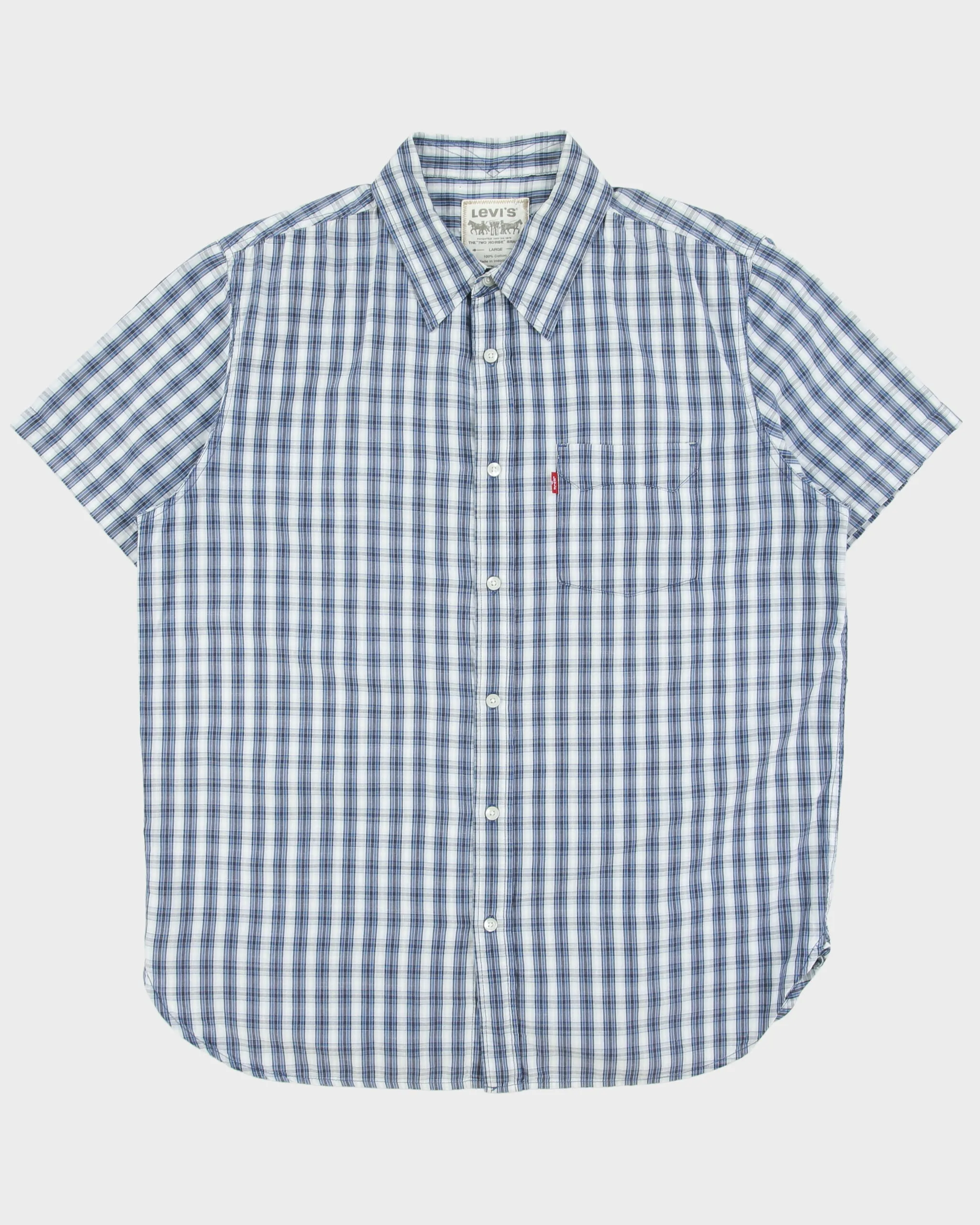 Vintage Y2K 00s Levi's Plaid Regular Fit Short Sleeve Shirt - L sold by Rokit