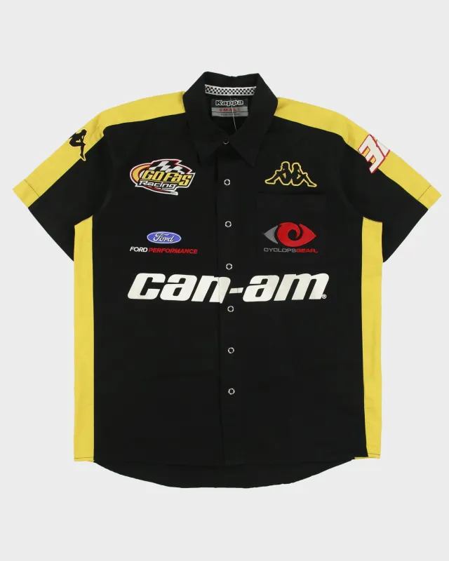 Vintage Kappa Can-Am Racing Ford Performance Embroidered Short Sleeve Pit Crew Shirt - S made by Kappa