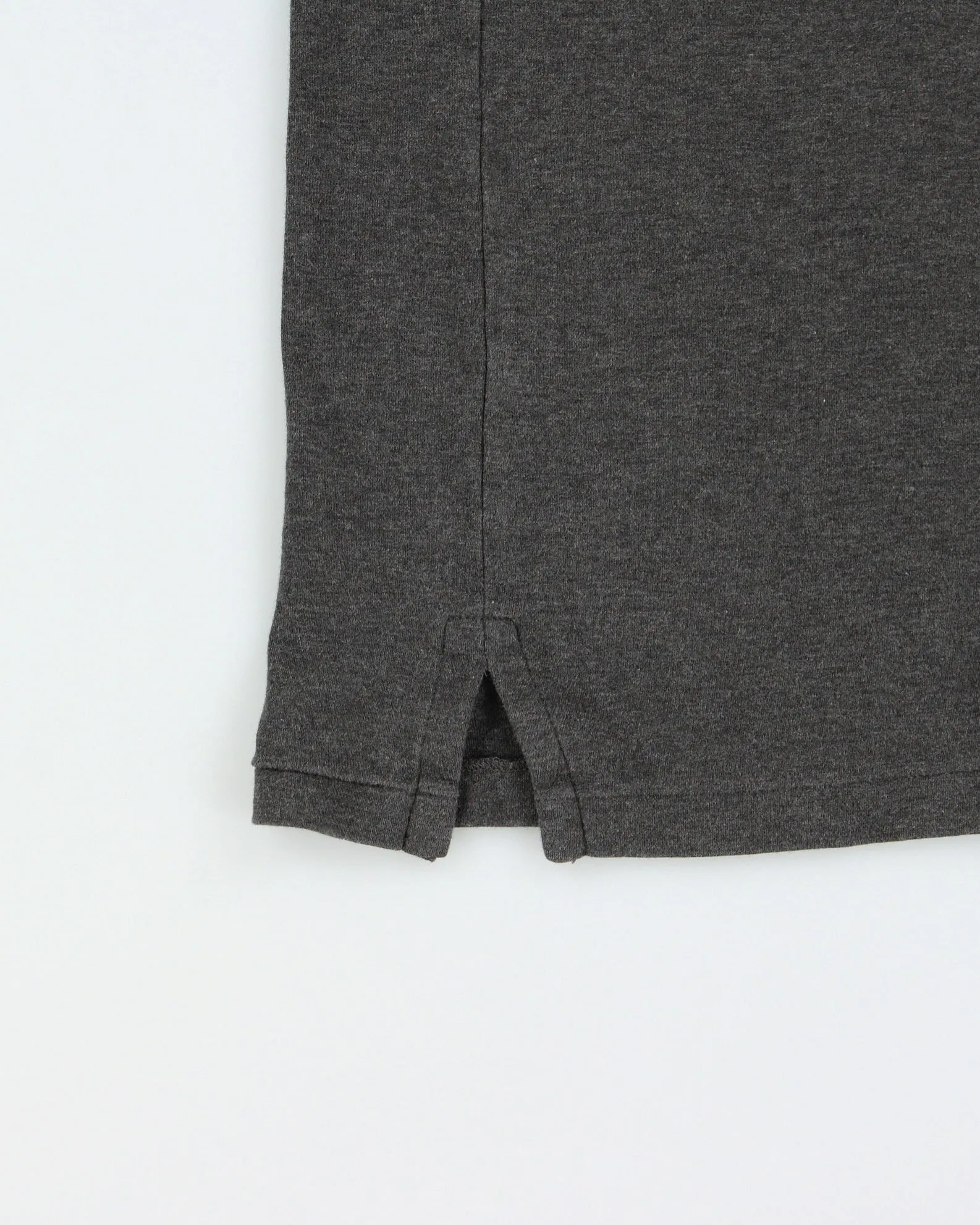Vintage Polo Ralph Lauren Marl Grey Custom Slim Fit Short Sleeve Polo Shirt - XL sold by Rokit product image thumbnail 4