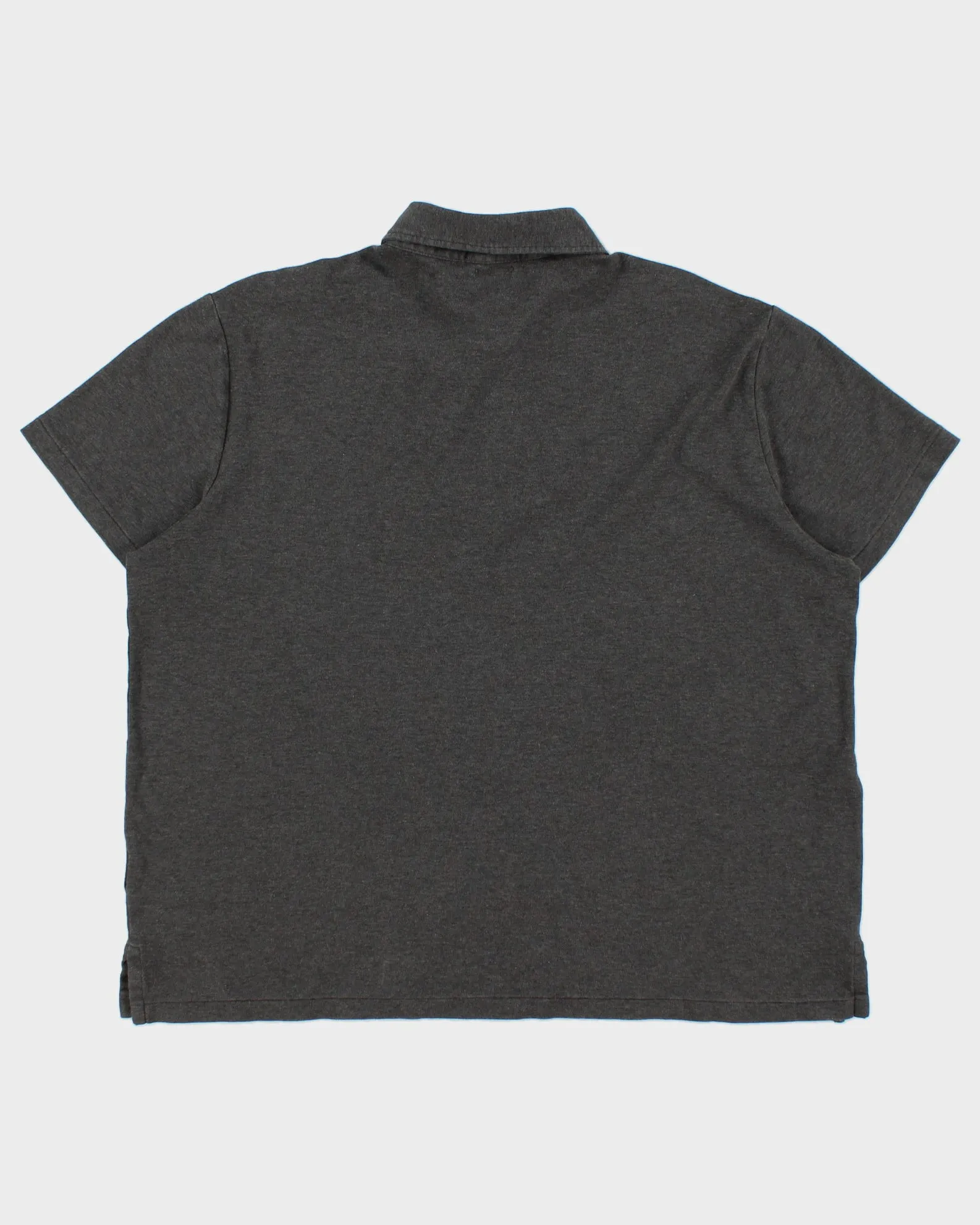 Vintage Polo Ralph Lauren Marl Grey Custom Slim Fit Short Sleeve Polo Shirt - XL sold by Rokit product image thumbnail 2