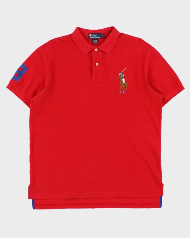 Vintage Y2K 00s Polo Ralph Lauren Big Pony Short Sleeve Polo Shirt - L made by Ralph Lauren