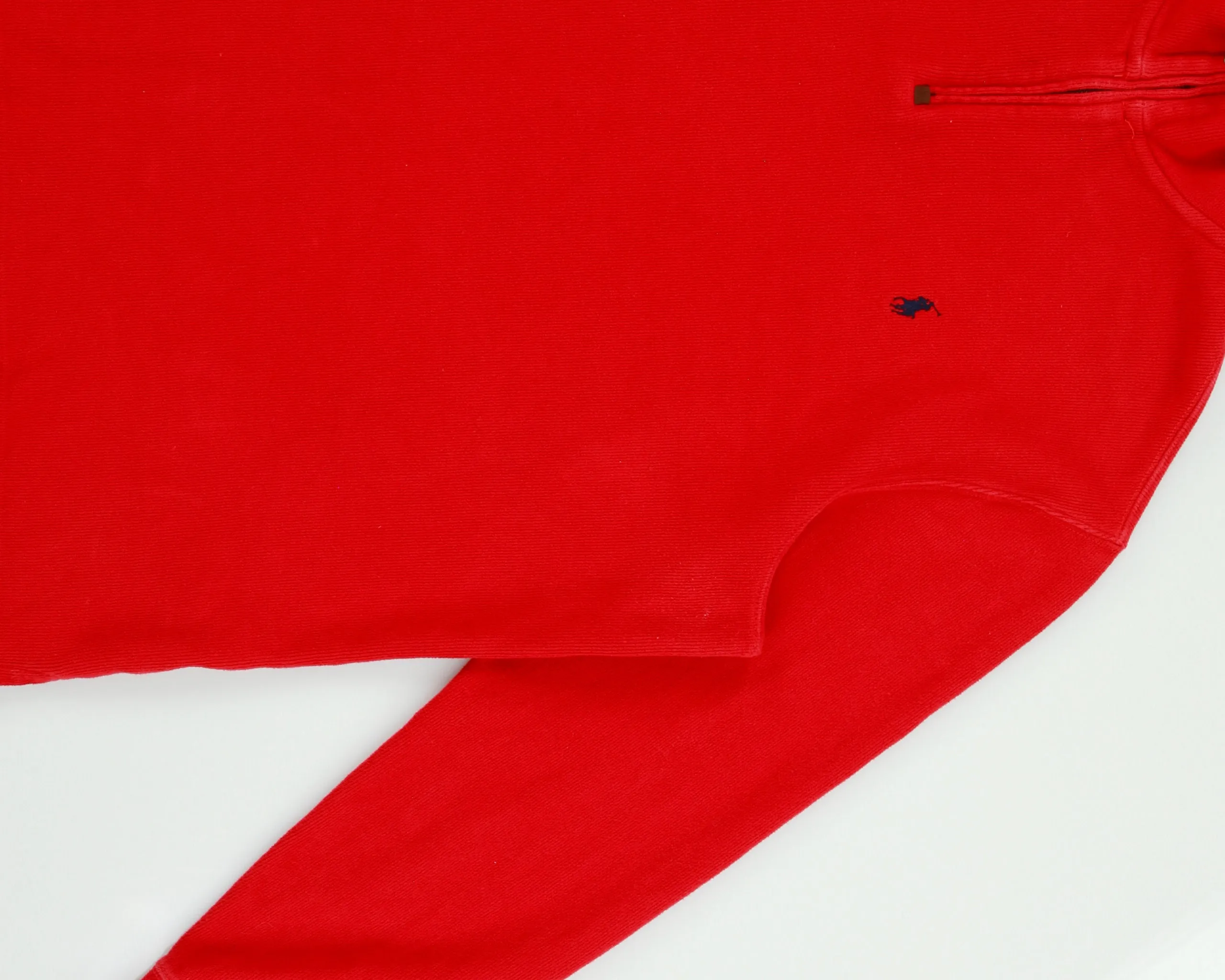 Vintage Y2K 00s Polo Ralph Lauren Classic Pony Quarter-Zip Sweatshirt - XL sold by Rokit product image thumbnail 3