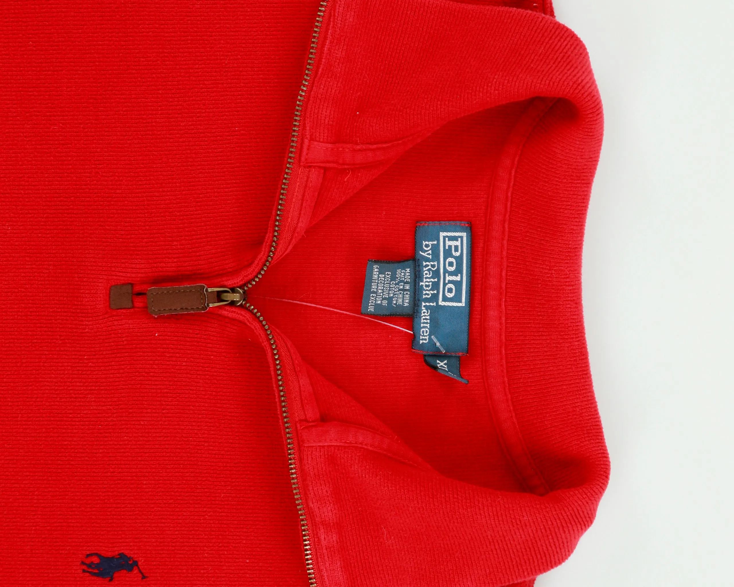 Vintage Y2K 00s Polo Ralph Lauren Classic Pony Quarter-Zip Sweatshirt - XL sold by Rokit product image thumbnail 5