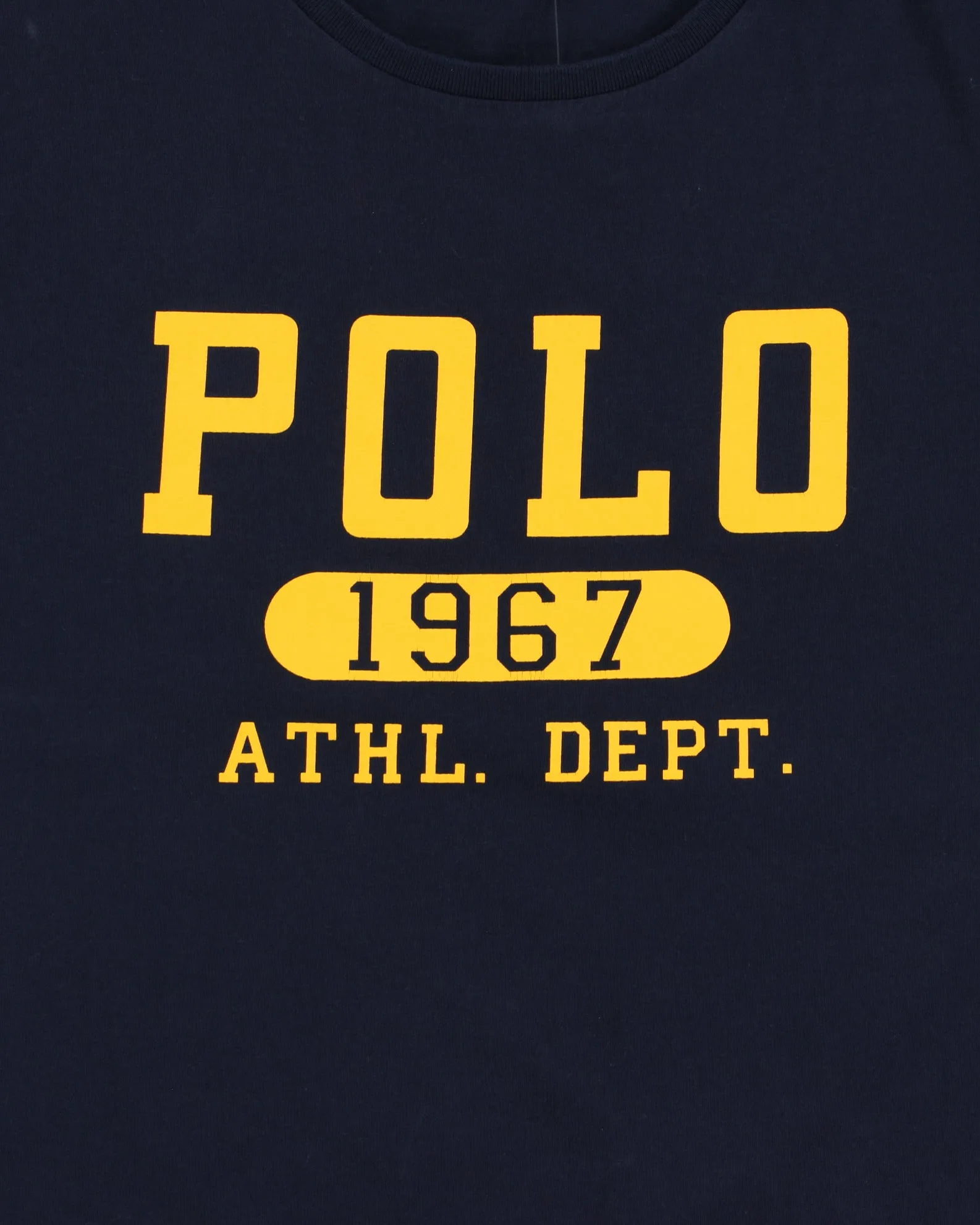 Vintage Polo Ralph Lauren Athl. Dept. Heavyweight Single Stitch Custom Slim Fit Crewneck T-Shirt - L sold by Rokit product image thumbnail 4