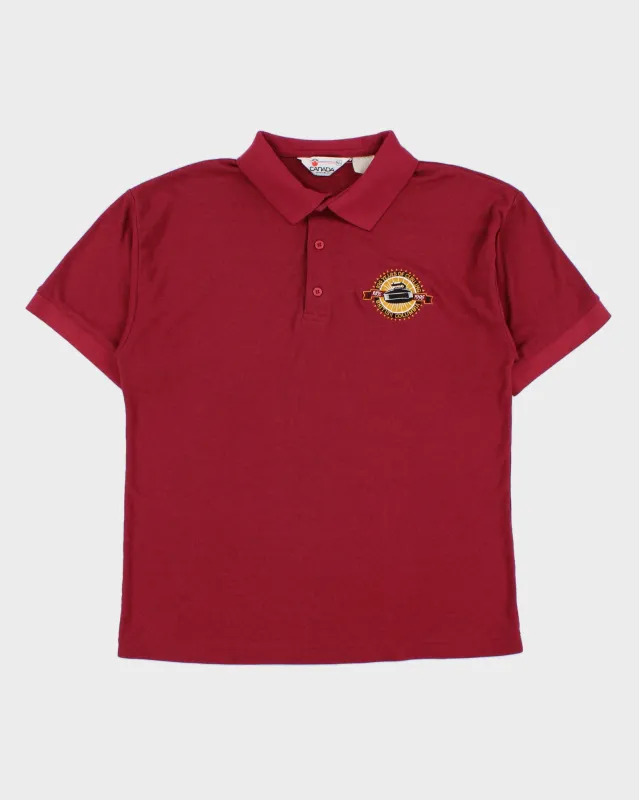 Vintage 1990s Canada Sportswear Co. Short Sleeve Single Stitch Polo Shirt - XL made by Rokit