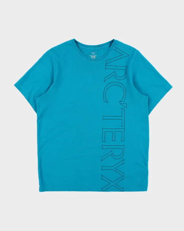 Vintage Arc'teryx Teal 'Macro' Heavyweight Crewneck T-Shirt - M made by Arc'teryx