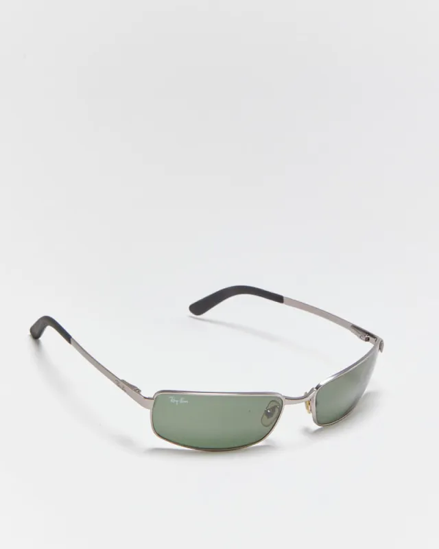 Vintage Ray-Ban Gunmetal Slim Wrap Sunglasses made by Ray-Ban