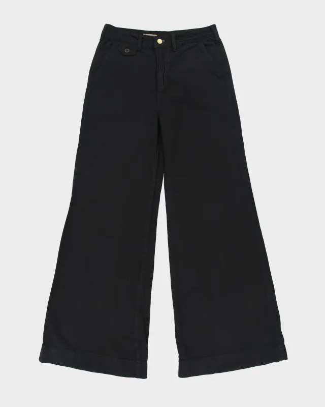 Pilcro Women's Organic High-Rise Wide Leg Flared Canvas Trousers - W28 L30 made by Rokit