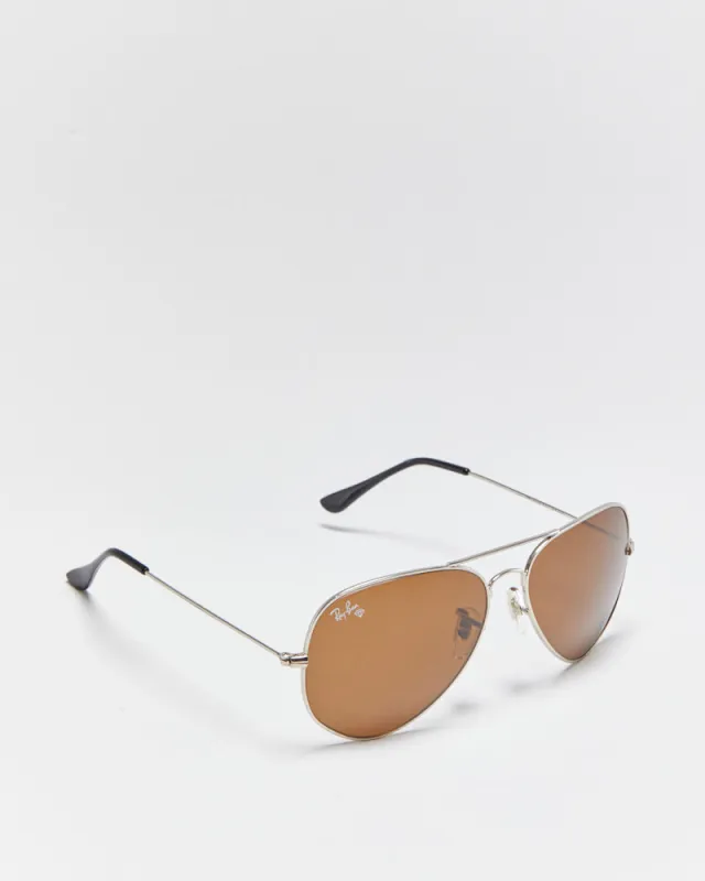 Vintage Ray-Ban Classic Silver Aviator Sunglasses made by Ray-Ban