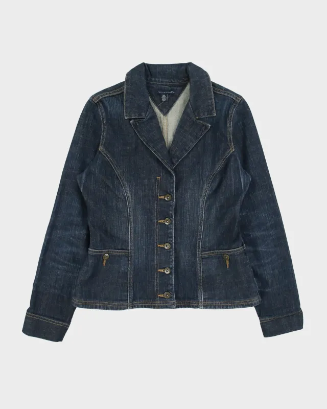 Vintage Y2K 00s Tommy Hilfiger Women's Raw Indigo Denim Made In Canada Blazer Jacket - M made by Tommy Hilfiger