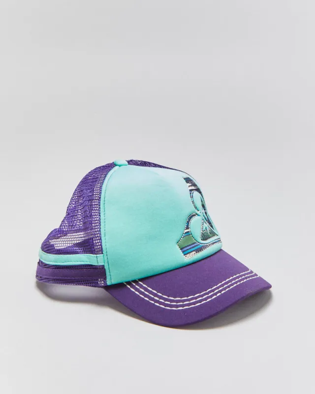 DSWT Vintage Roxy Women's Contrast Stitch Curve Brim Foam Trucker Hat - OS made by Rokit
