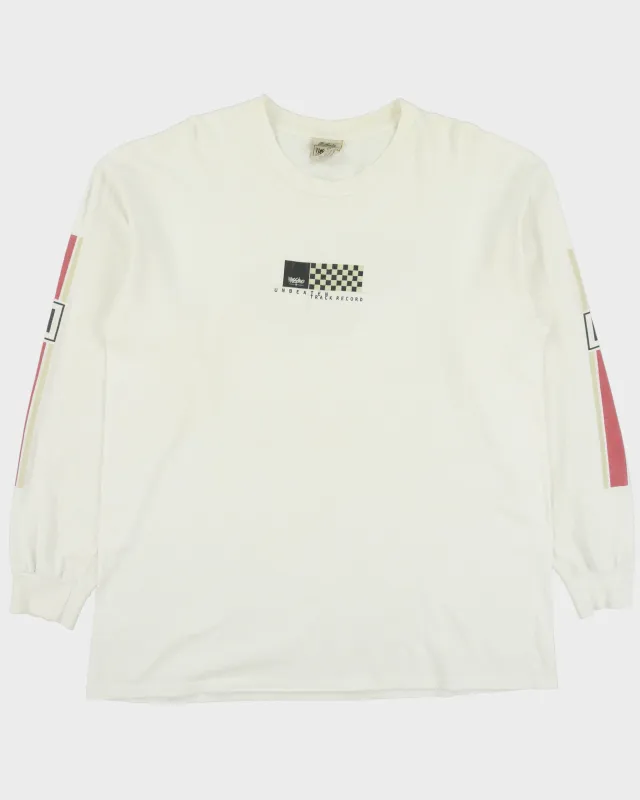 Vintage 1990s Mossimo Motor Crew Heavyweight Made In Canada Longsleeve Crewneck T-Shirt - L made by Rokit
