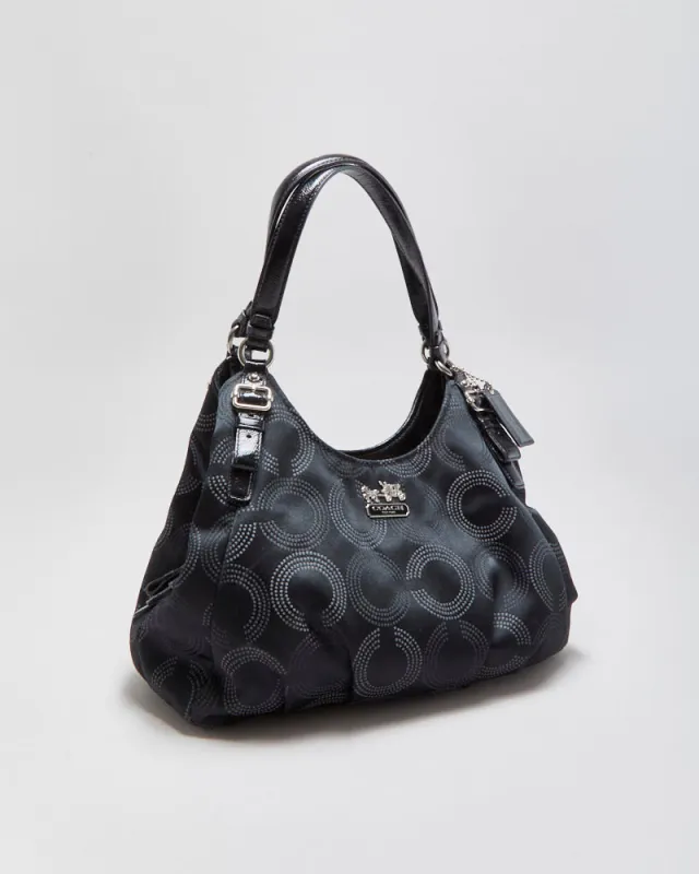 Vintage Y2K 00s Coach Madison Dotted Op Art Maggie Shoulder Bag made by Coach