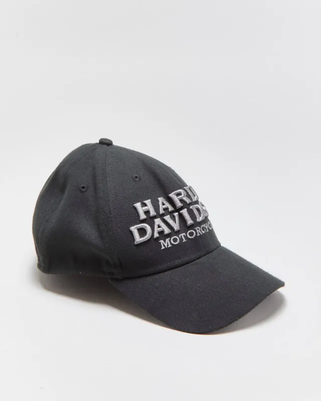 Vintage Harley Davidson x New Era 39Thirty Embroidered Stretch-Fit Baseball Cap - M/L made by Harley-Davidson
