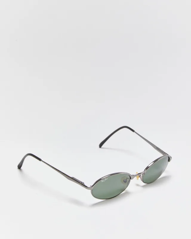 Vintage Ray-Ban Gunmetal Polarised Oval Sunglasses made by Ray-Ban