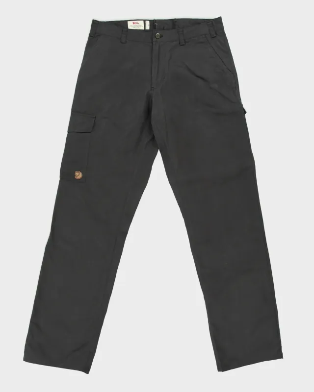 Fjall Raven Slate Ovik G-1000 Durable Canvas Straight Leg Hiking Trousers - W33 L34 made by Fjallraven