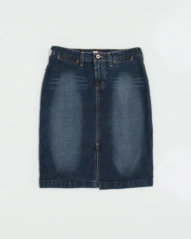 Vintage 1990s Tommy Jeans Front Split Denim Skirt - S made by Tommy Hilfiger