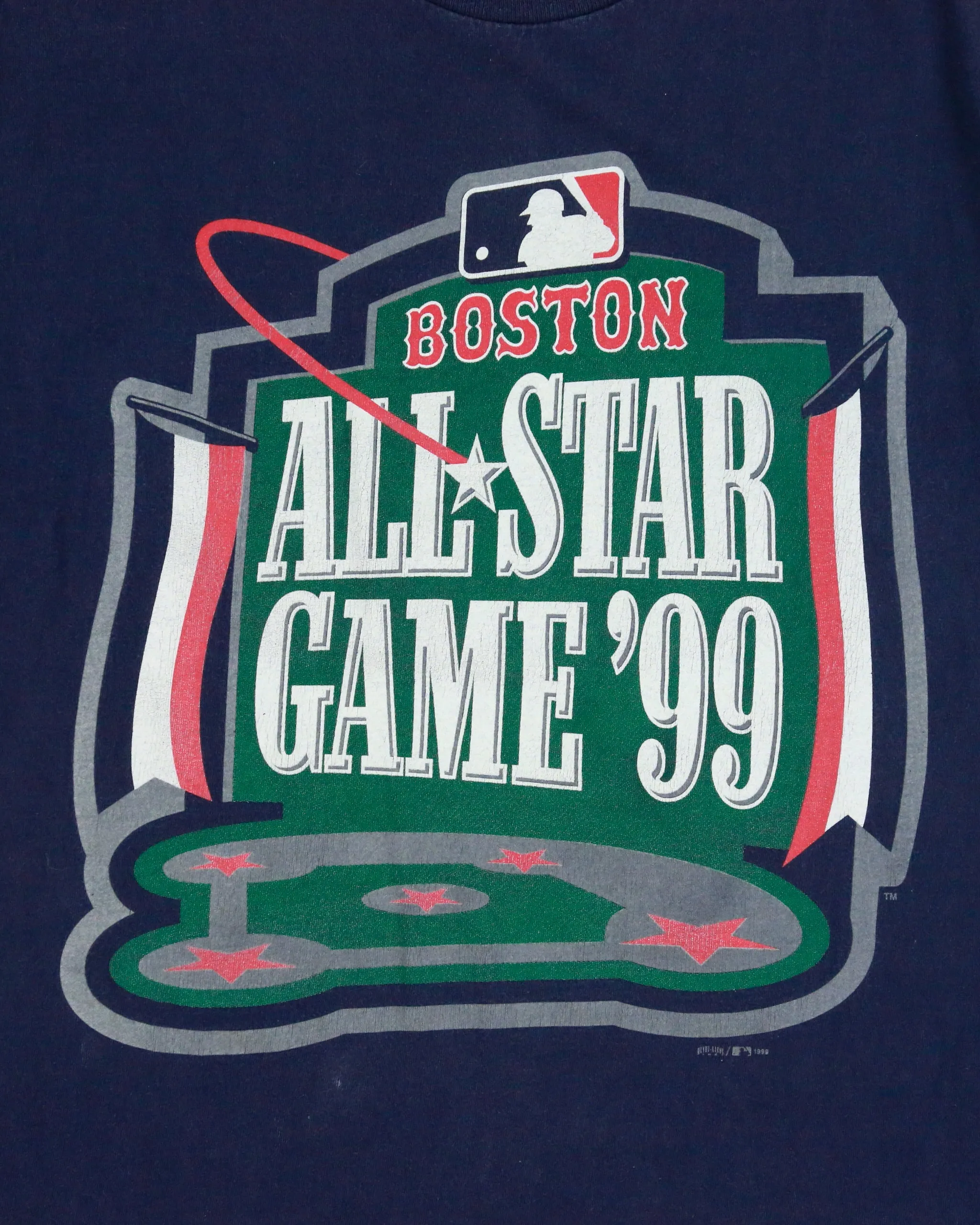 Vintage 1999 Boston All Star Game MLB Heavyweight Delta Crewneck T-Shirt - L sold by Rokit product image thumbnail 4