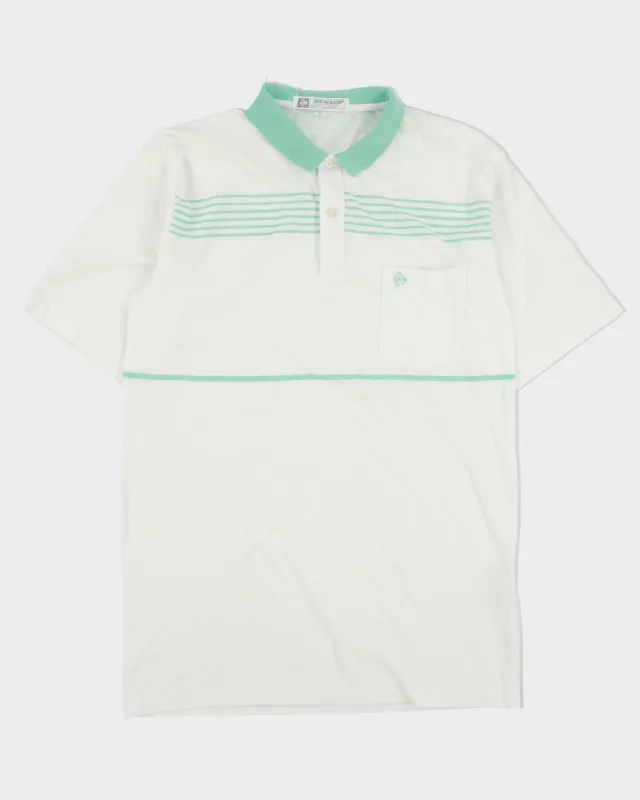 Vintage 1980s Dunlop Sport Single Stitch Short Sleeve Pocket Polo Shirt - XL made by Rokit