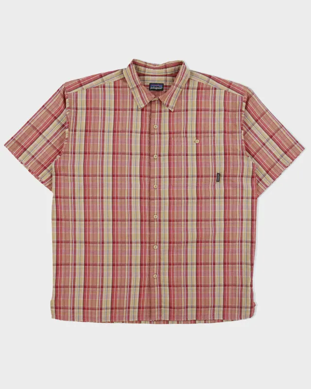 Vintage Y2K 00s Patagonia Organic Plaid Relaxed Fit Short Sleeve Shirt - L made by Patagonia