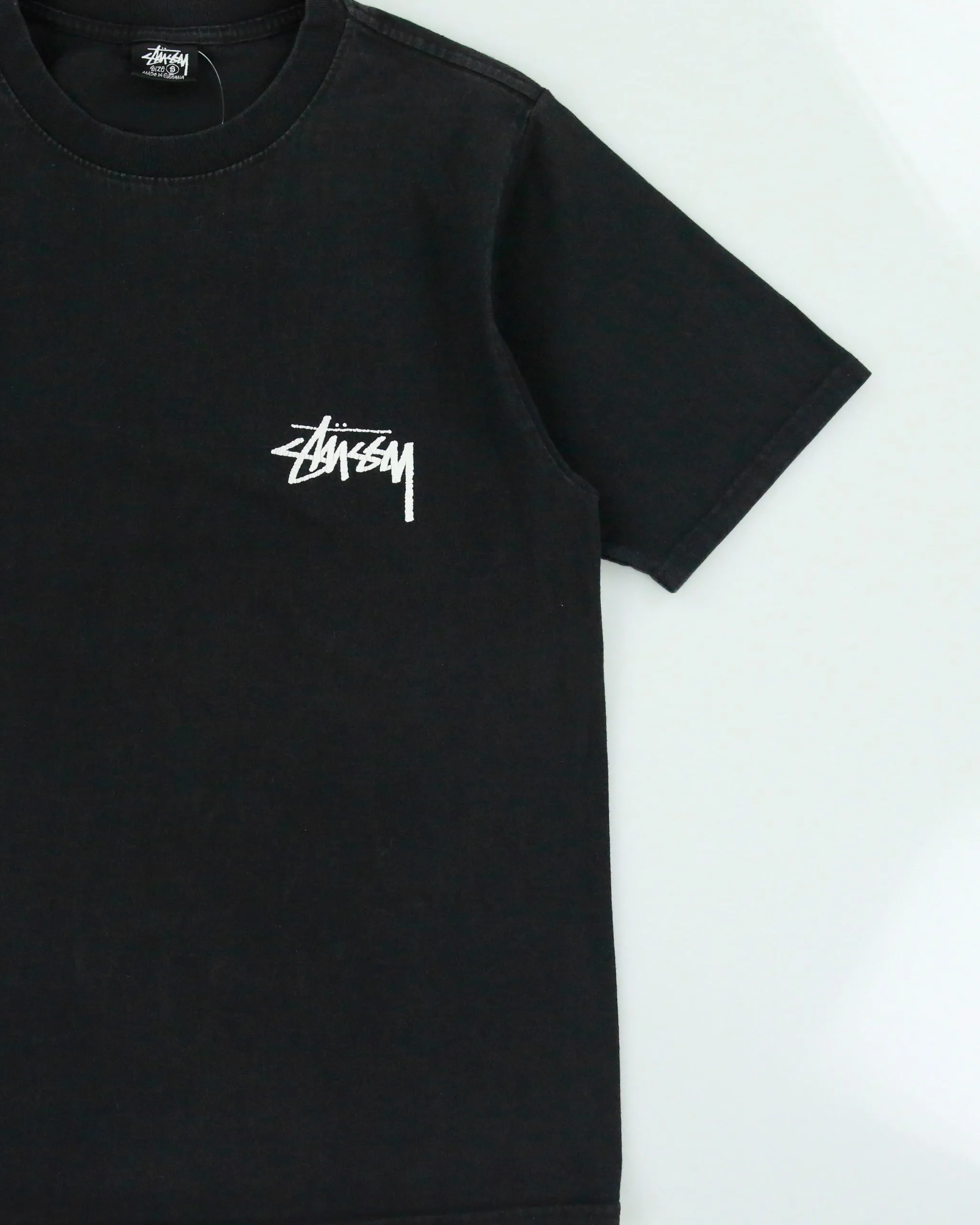 Vintage Stussy Heavyweight Fuzzy Dice Crewneck T-Shirt - S sold by Rokit product image thumbnail 3