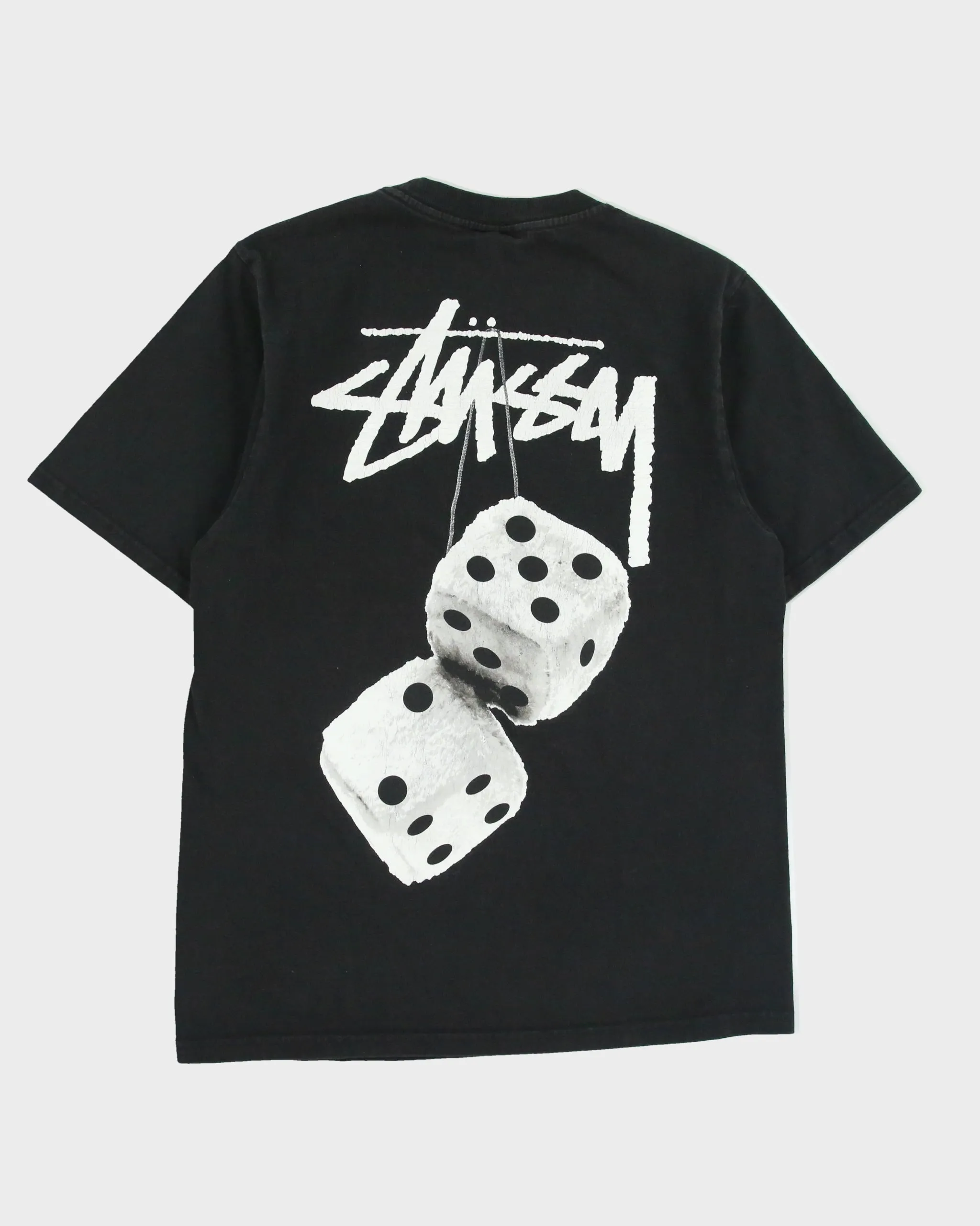 Vintage Stussy Heavyweight Fuzzy Dice Crewneck T-Shirt - S sold by Rokit product image thumbnail 2
