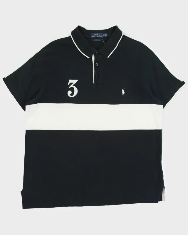 Vintage Polo Ralph Lauren Striped #3 Custom Slim Fit Short Sleeve Polo Shirt - XL made by Ralph Lauren