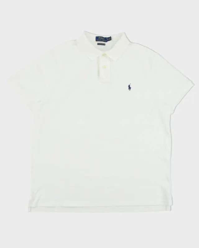 Vintage Polo Ralph Lauren Custom Slim Fit Short Sleeve Polo Shirt - XL made by Ralph Lauren
