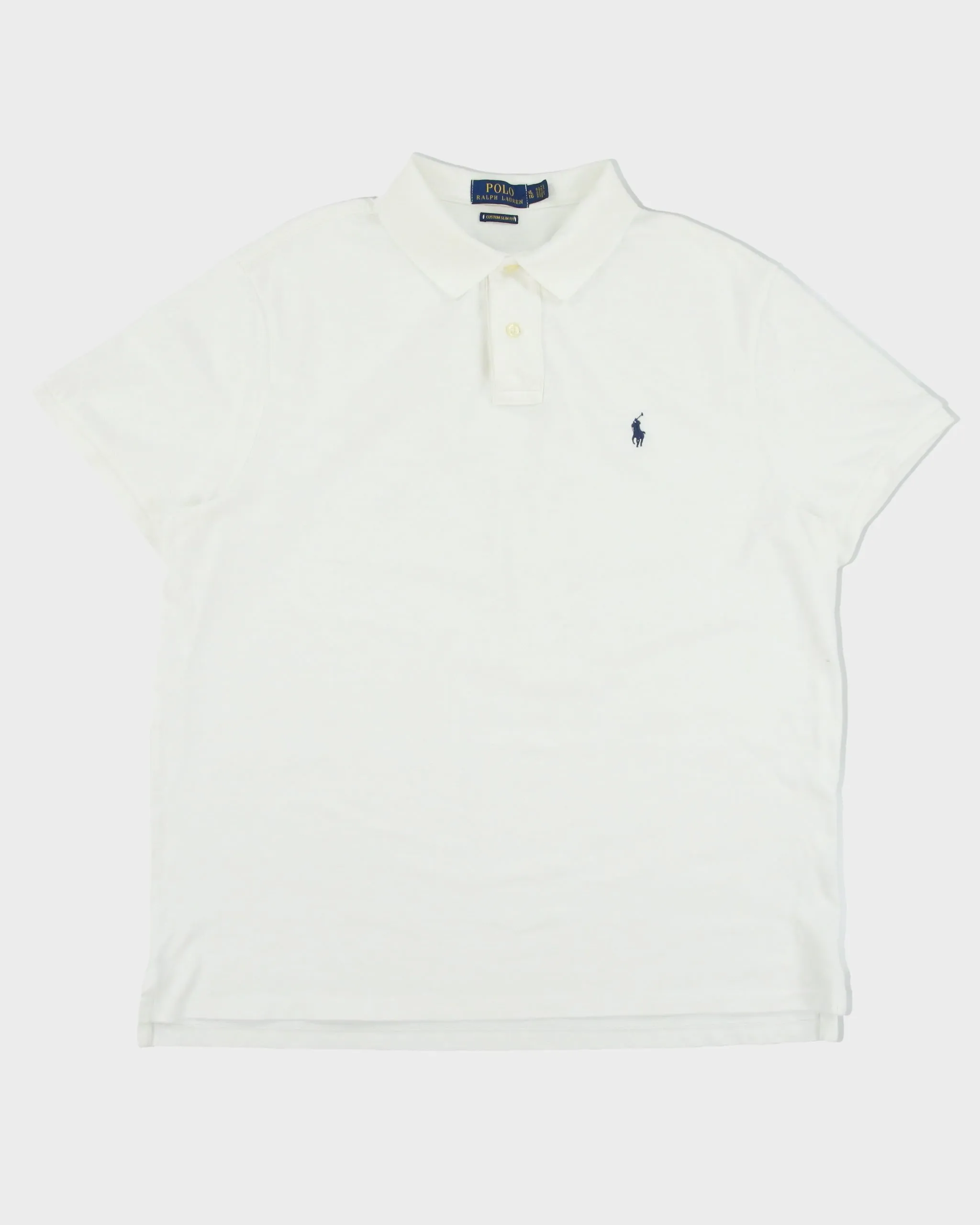 Vintage Polo Ralph Lauren Custom Slim Fit Short Sleeve Polo Shirt - XL sold by Rokit