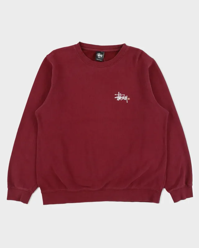 Vintage Stussy Stock Logo Made In USA Crewneck Sweatshirt - L made by Stussy