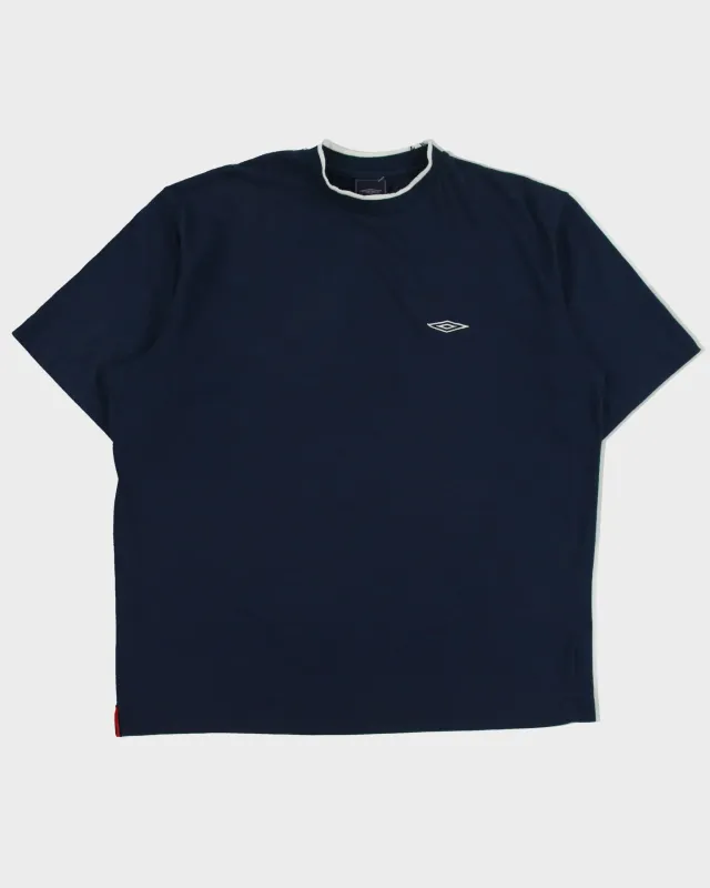 Vintage Y2K 00s Umbro Logo Embroidered Heavyweight Crewneck T-Shirt - XXL made by Umbro