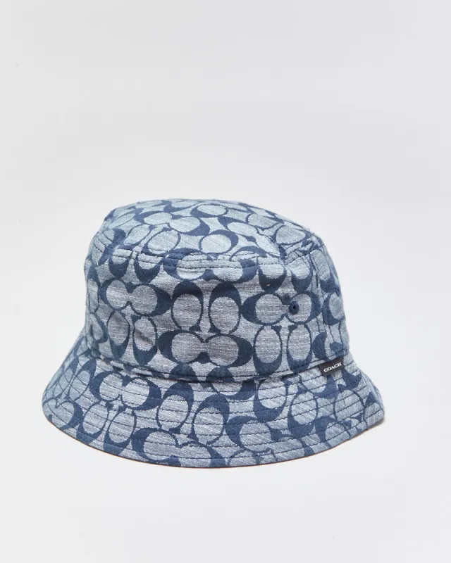 DS SS2025 Coach Signature C Monogram Jacquard Canvas Bucket Hat - XS/S made by Coach
