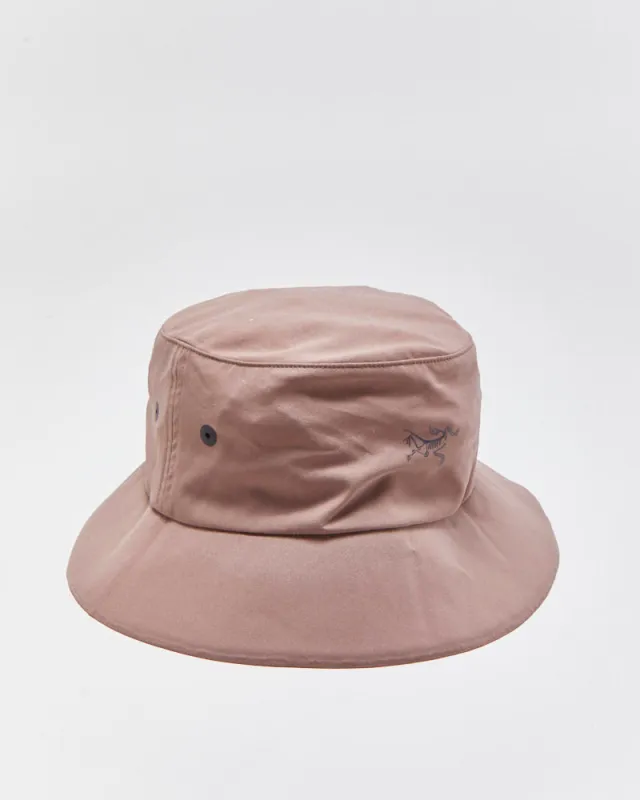 Vintage Arc'teryx Mauve 'Sinsola Shade' Soft Shell Boonie Bucket Hat - M made by Arc'teryx