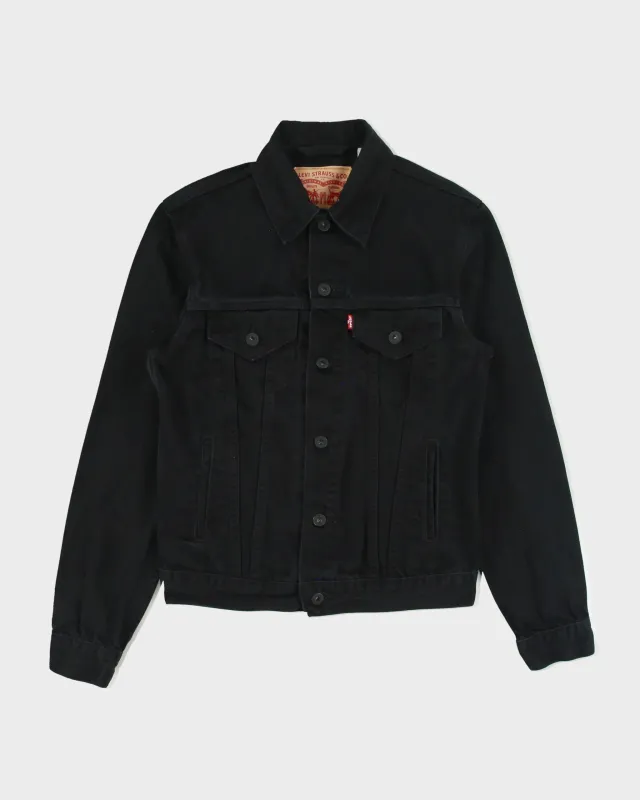 Vintage Levi's Blacked Out Type III Denim Trucker Jacket - S made by Levi's