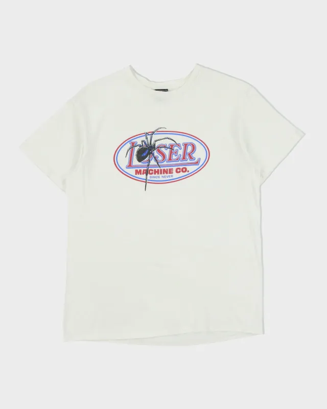 Vintage Loser Machine Company Heavyweight Spider Logo Crewneck Skater T-Shirt - M made by Rokit