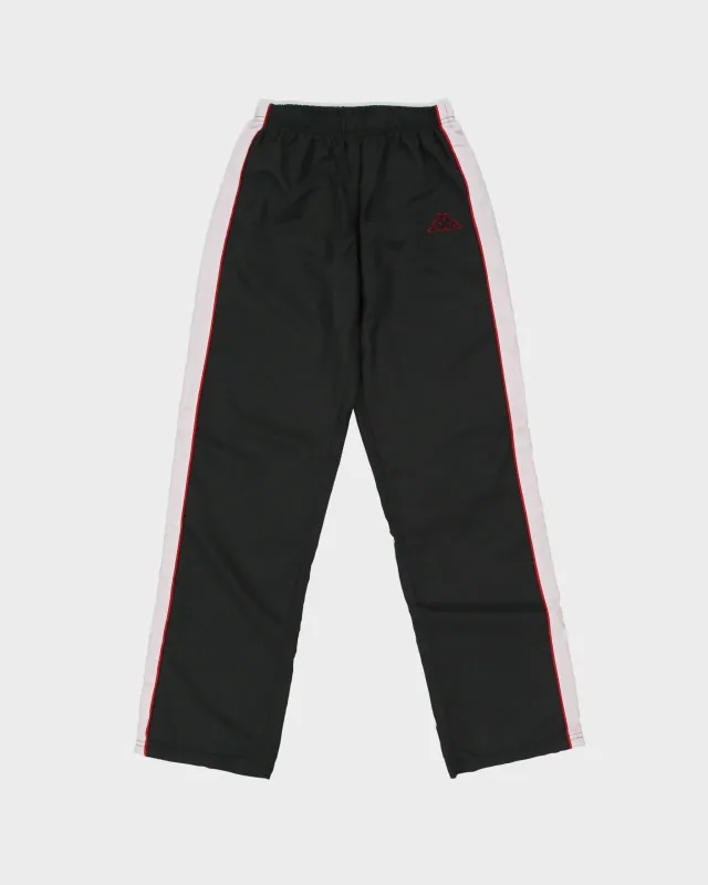 Vintage Y2K 00s Kappa Women's Soft Shell Taped Straight Leg Tracksuit Bottoms - S made by Kappa